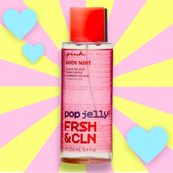 PINK LIMITED EDITION - POP JELLY! “FRSH & CLN” BODY MIST! NEW! FULL SIZE, 8.4 Oz - Picture 1 of 15
